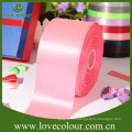 Custom wholesale kinds of ribbons/100% Polyester decorative double face satin ribbon
